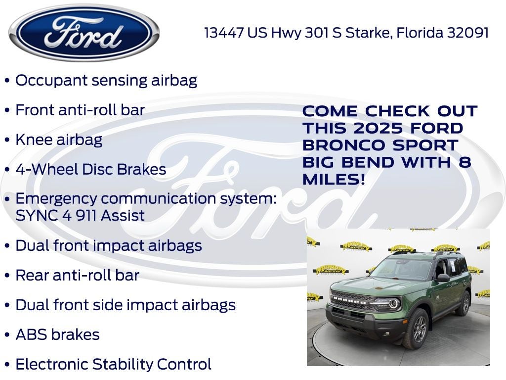2025 Ford Bronco Sport Big Bend 200A