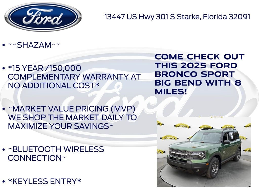 2025 Ford Bronco Sport Big Bend 200A