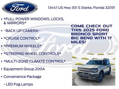 2025 Ford Bronco Sport Big Bend 200A