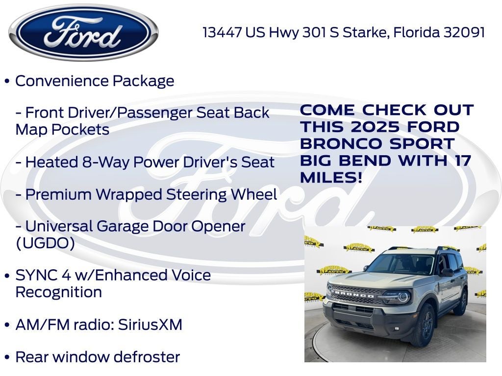 2025 Ford Bronco Sport Big Bend 200A