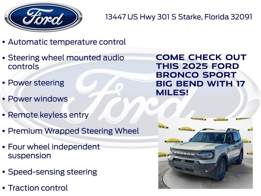 2025 Ford Bronco Sport Big Bend 200A
