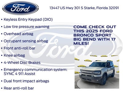 2025 Ford Bronco Sport Big Bend 200A