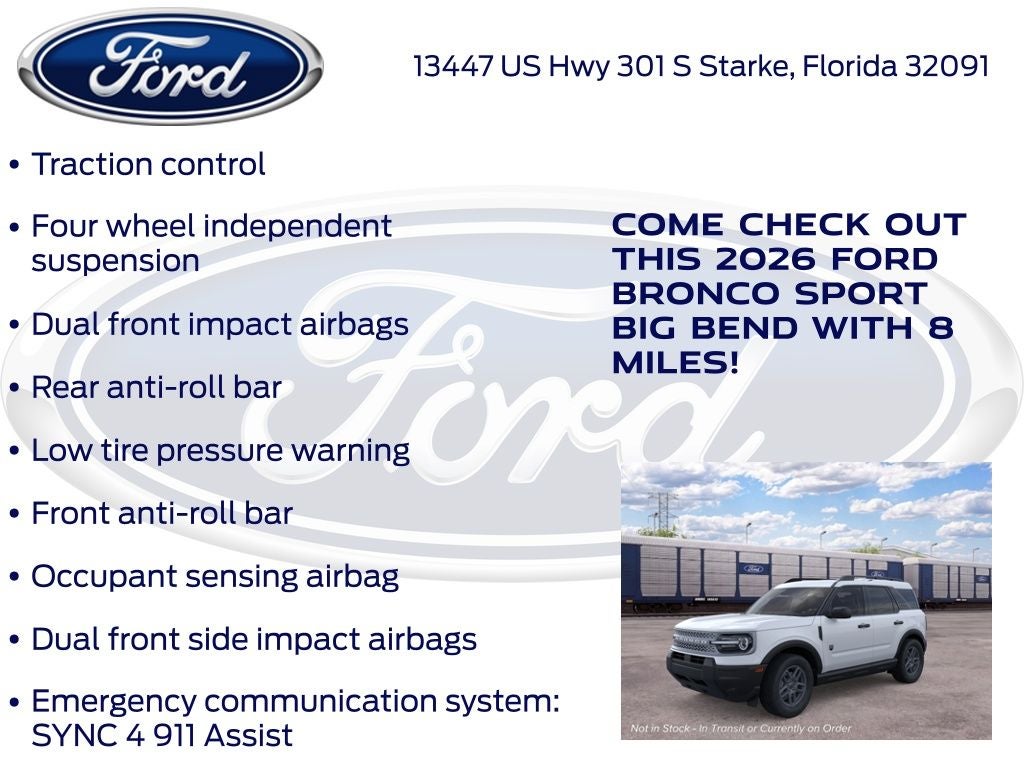 2026 Ford Bronco Sport Big Bend 200A