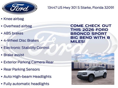 2026 Ford Bronco Sport Big Bend 200A