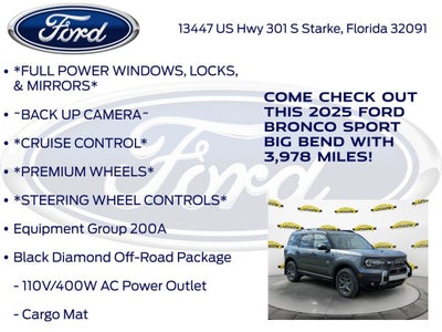 2025 Ford Bronco Sport Big Bend 200A