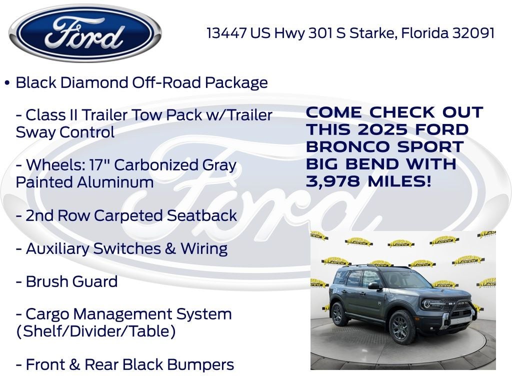 2025 Ford Bronco Sport Big Bend 200A