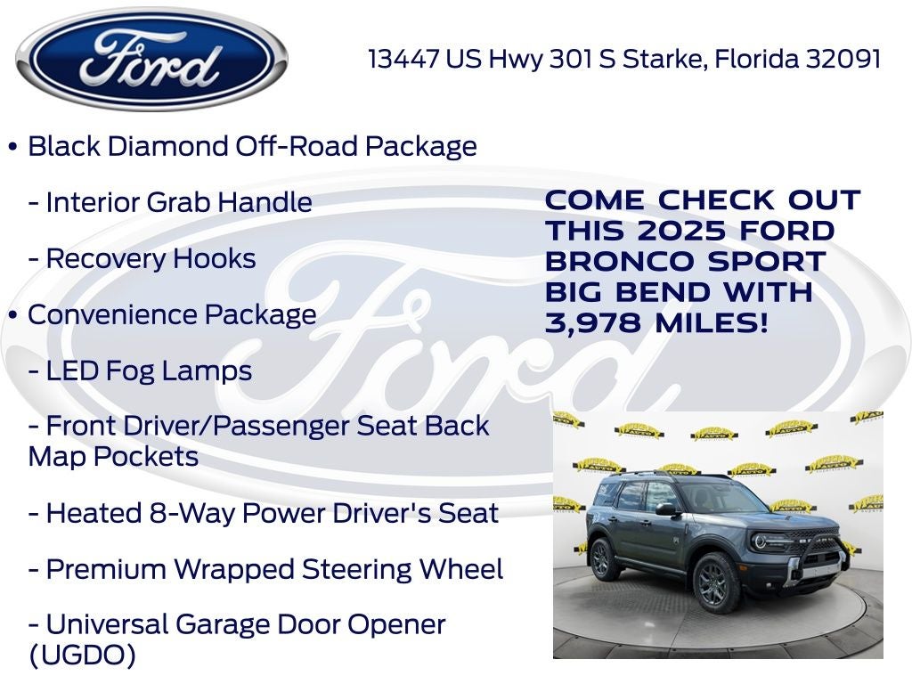 2025 Ford Bronco Sport Big Bend 200A