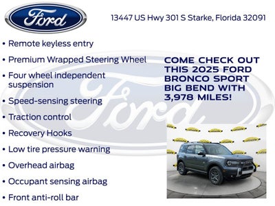2025 Ford Bronco Sport Big Bend 200A