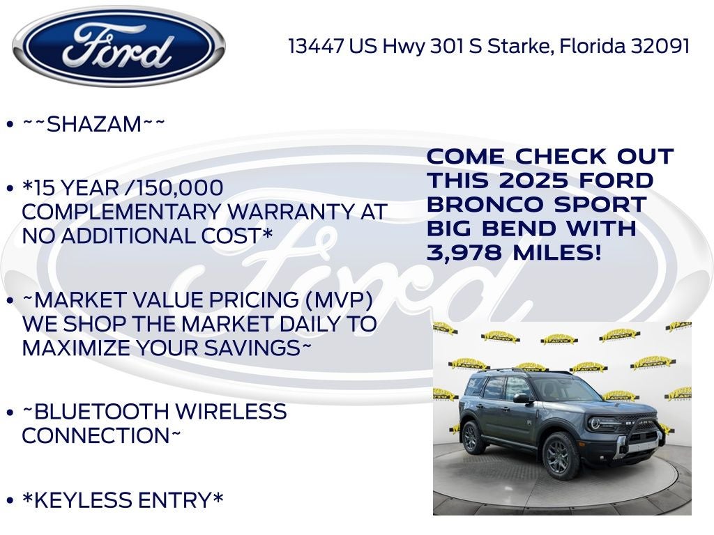 2025 Ford Bronco Sport Big Bend 200A