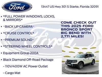 2025 Ford Bronco Sport Big Bend 200A