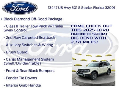 2025 Ford Bronco Sport Big Bend 200A