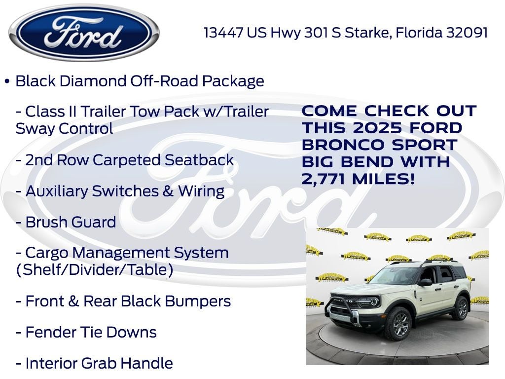 2025 Ford Bronco Sport Big Bend 200A
