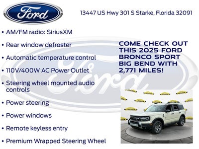 2025 Ford Bronco Sport Big Bend 200A