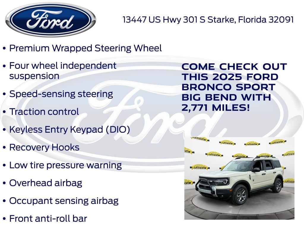 2025 Ford Bronco Sport Big Bend 200A