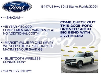 2025 Ford Bronco Sport Big Bend 200A
