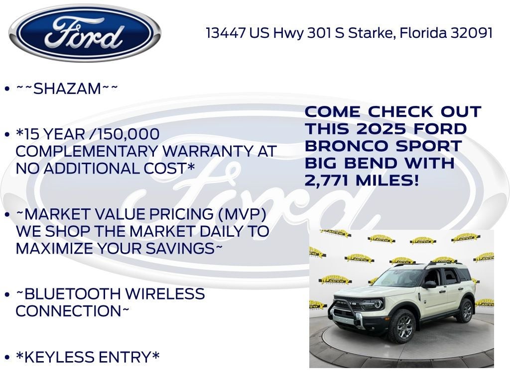 2025 Ford Bronco Sport Big Bend 200A