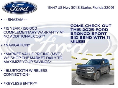 2025 Ford Bronco Sport Big Bend 200A