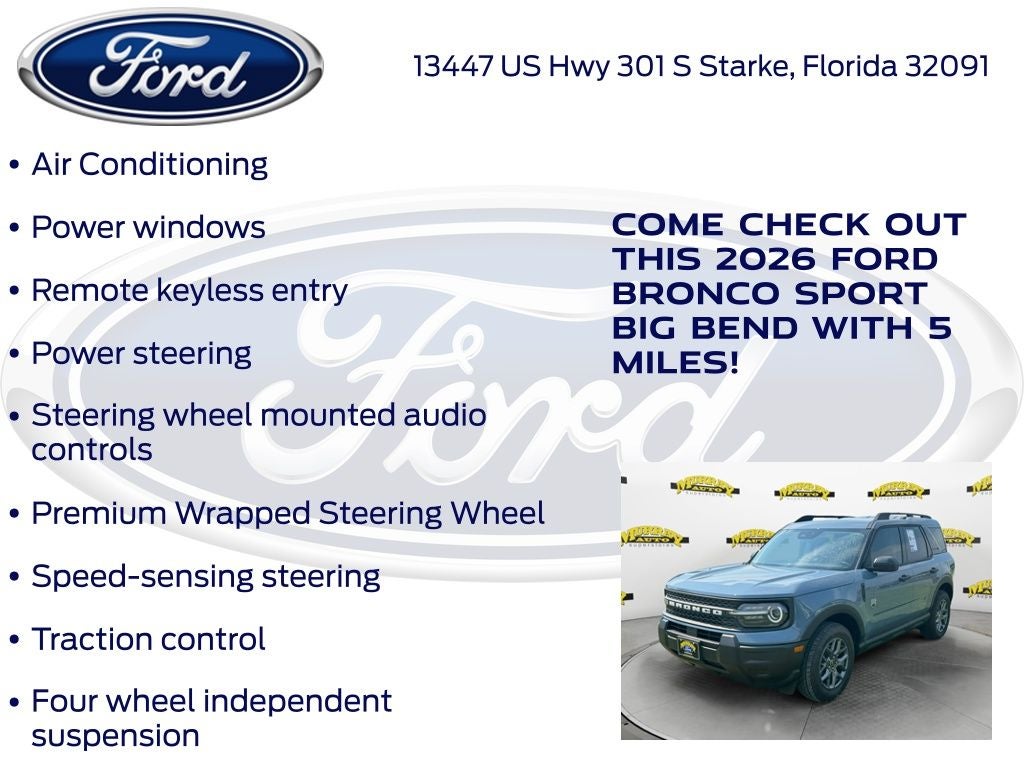 2026 Ford Bronco Sport Big Bend 200A