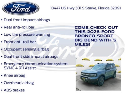 2026 Ford Bronco Sport Big Bend 200A