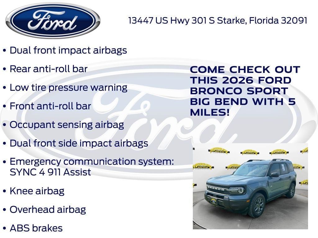 2026 Ford Bronco Sport Big Bend 200A