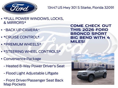 2026 Ford Bronco Sport Big Bend 200A
