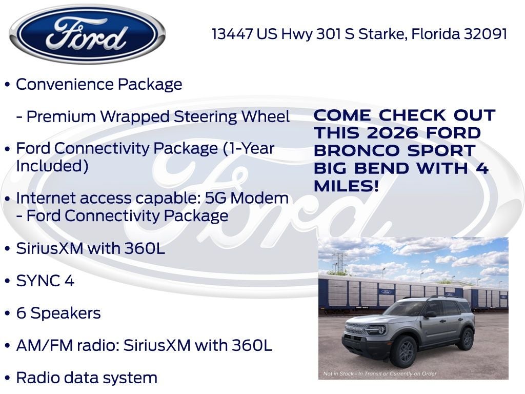 2026 Ford Bronco Sport Big Bend 200A