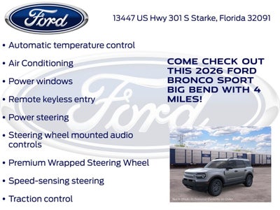 2026 Ford Bronco Sport Big Bend 200A