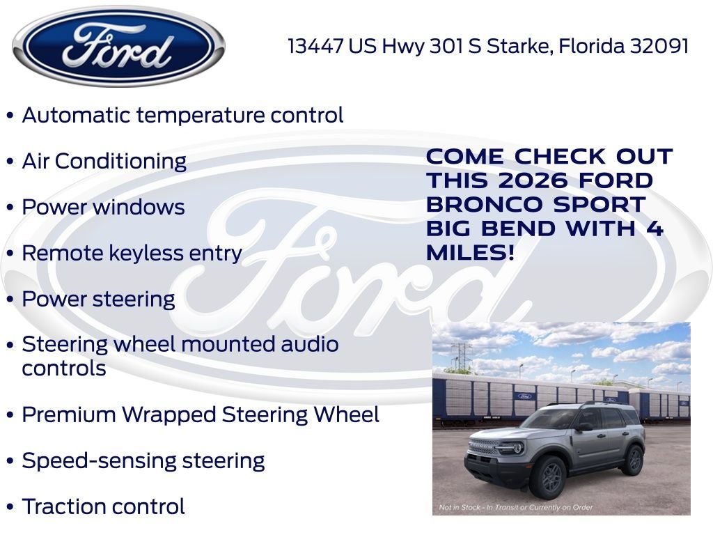 2026 Ford Bronco Sport Big Bend 200A
