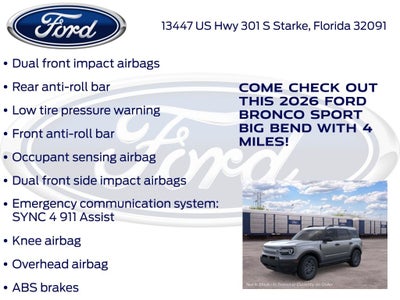 2026 Ford Bronco Sport Big Bend 200A