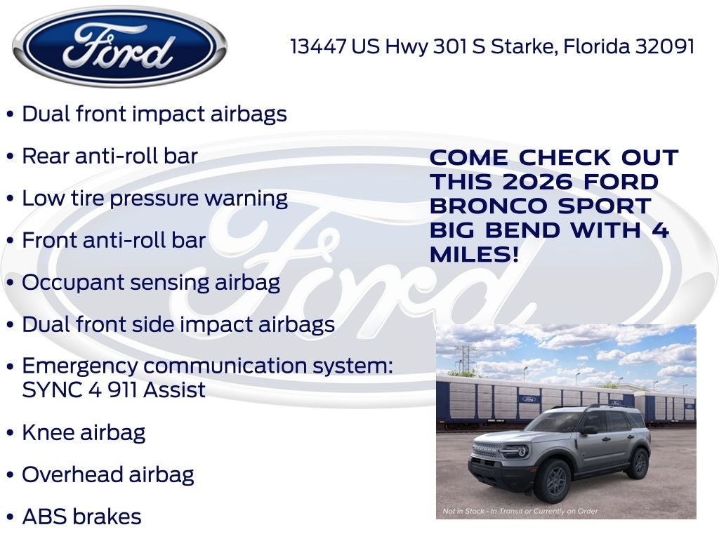 2026 Ford Bronco Sport Big Bend 200A