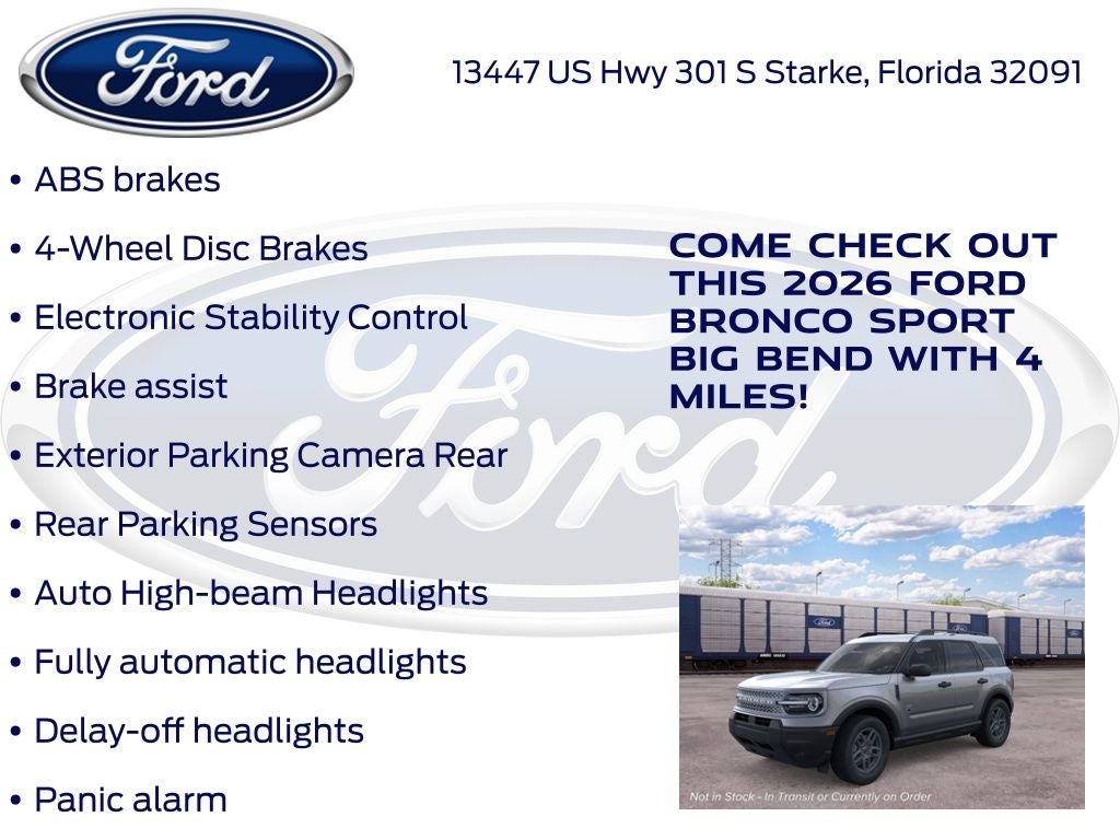 2026 Ford Bronco Sport Big Bend 200A