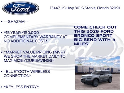 2026 Ford Bronco Sport Big Bend 200A