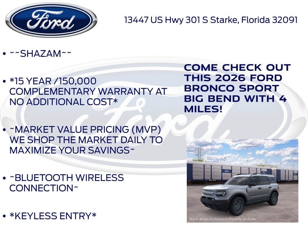 2026 Ford Bronco Sport Big Bend 200A