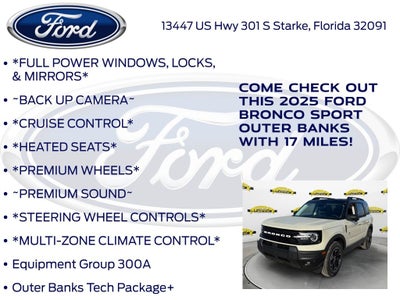 2025 Ford Bronco Sport Outer Banks 300A