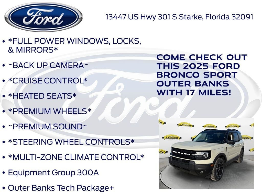 2025 Ford Bronco Sport Outer Banks 300A