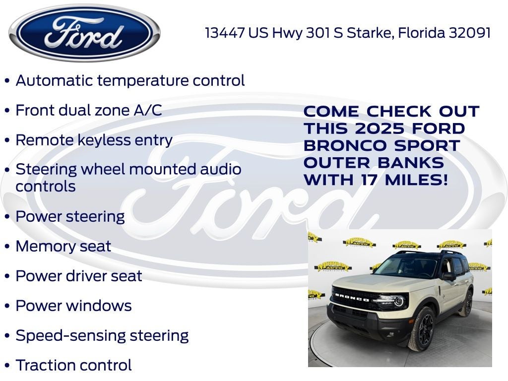 2025 Ford Bronco Sport Outer Banks 300A