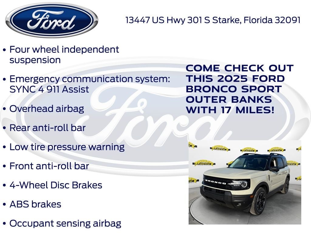 2025 Ford Bronco Sport Outer Banks 300A