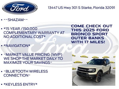 2025 Ford Bronco Sport Outer Banks 300A