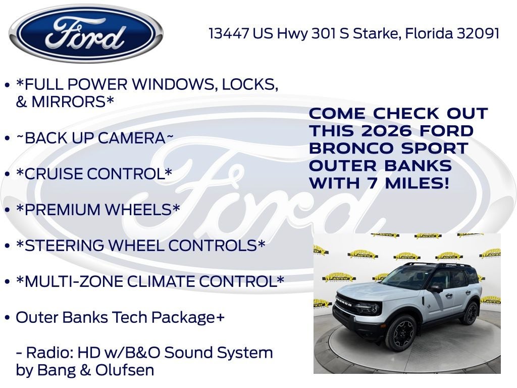 2026 Ford Bronco Sport Outer Banks InTransit