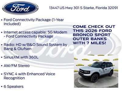 2026 Ford Bronco Sport Outer Banks InTransit