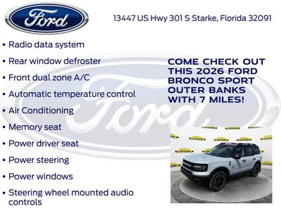 2026 Ford Bronco Sport Outer Banks InTransit
