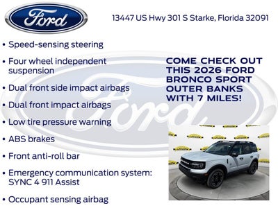 2026 Ford Bronco Sport Outer Banks 300A