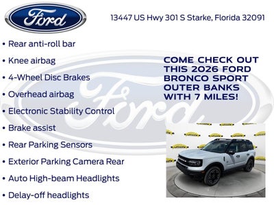 2026 Ford Bronco Sport Outer Banks 300A