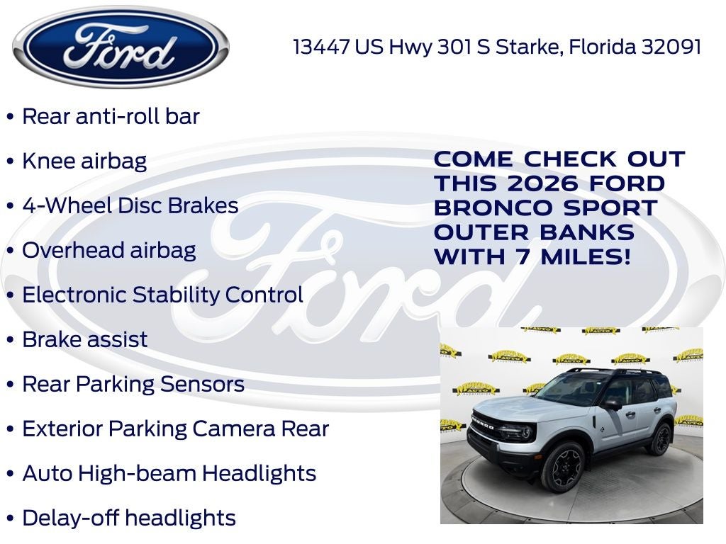 2026 Ford Bronco Sport Outer Banks 300A