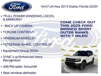 2025 Ford Bronco Sport Outer Banks 300A