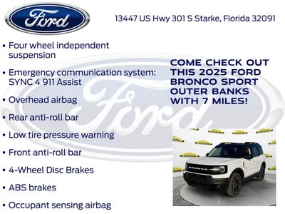 2025 Ford Bronco Sport Outer Banks 300A