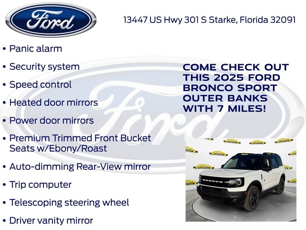 2025 Ford Bronco Sport Outer Banks 300A