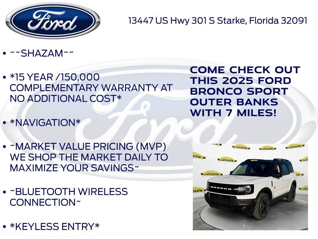 2025 Ford Bronco Sport Outer Banks 300A