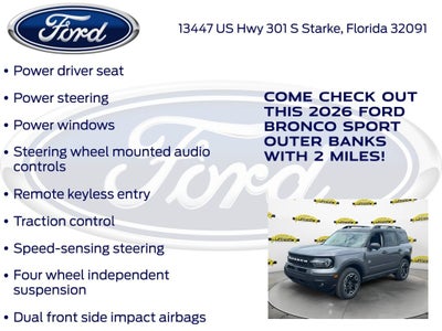 2026 Ford Bronco Sport Outer Banks 300A