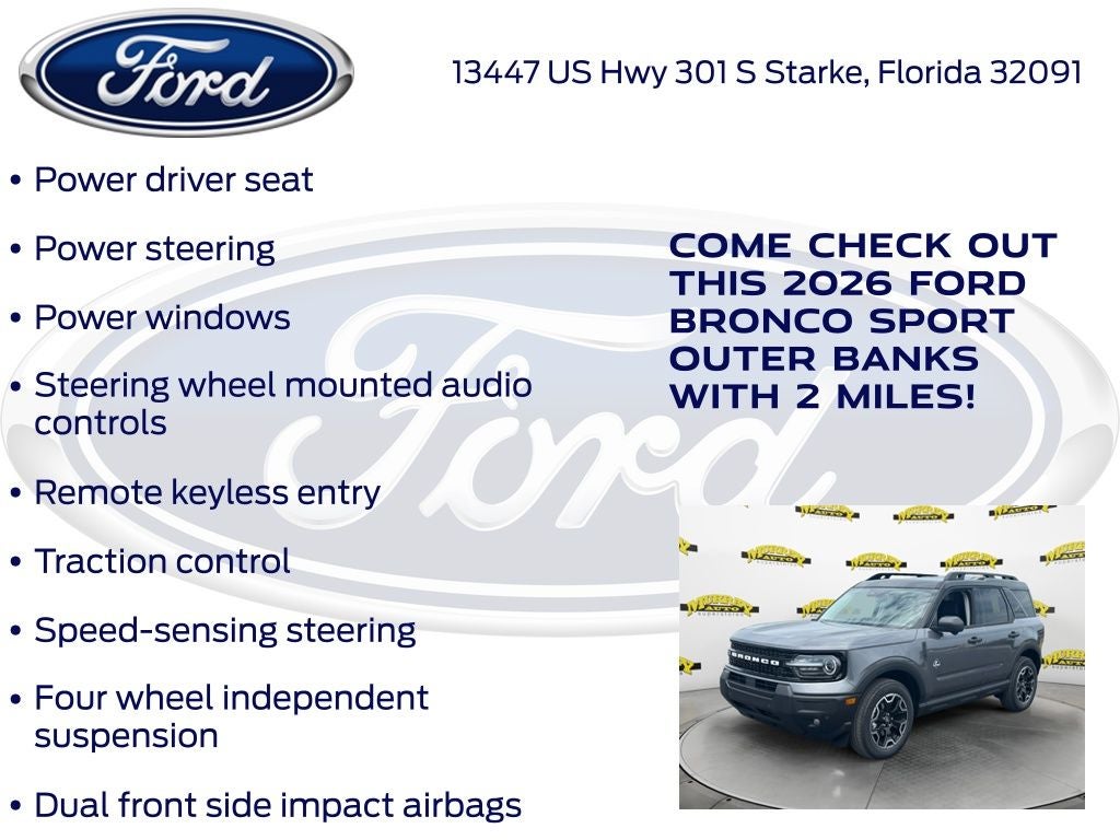 2026 Ford Bronco Sport Outer Banks 300A